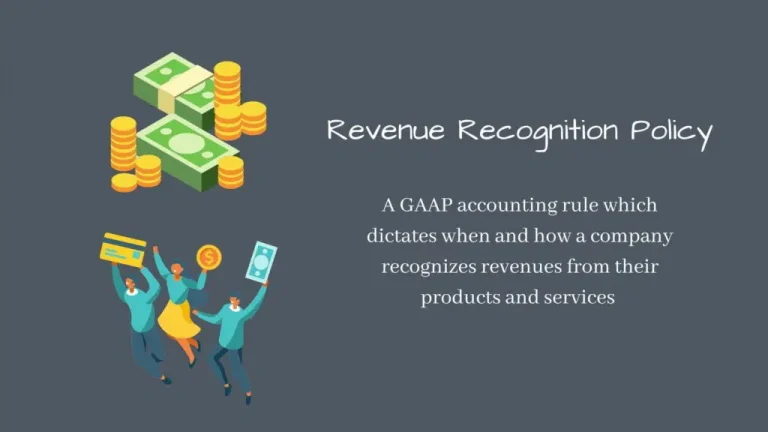 Revenue recognition policy